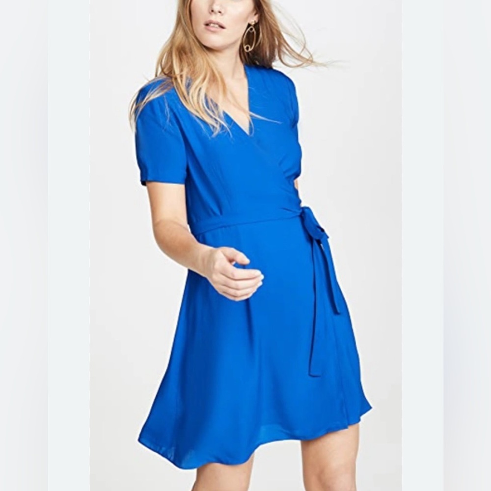 Diane‎ von Furstenberg  Savilla Wrap Dress Sz 2 Royal Blue